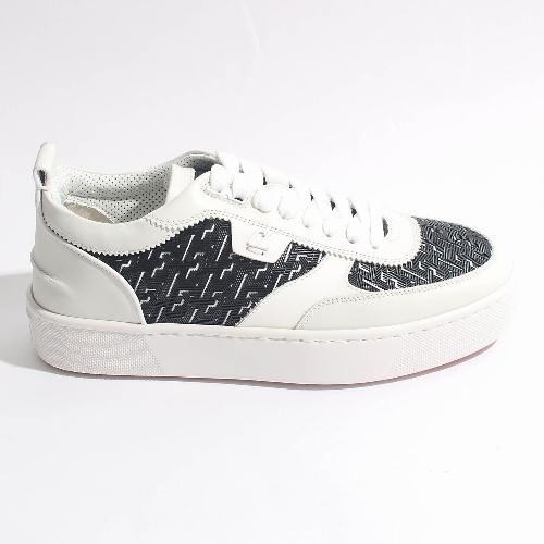 <프리시모> 국내당일 23FW 크리스찬 루부탱 해피루이 스니커즈 화이트/블랙 3230010 WH51