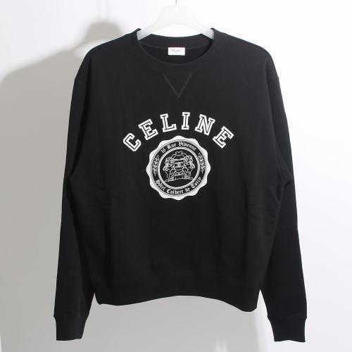 <프리시모> 국내당일 24FW 셀린 블라종 루즈 맨투맨 블랙 RY030670Q 38AW